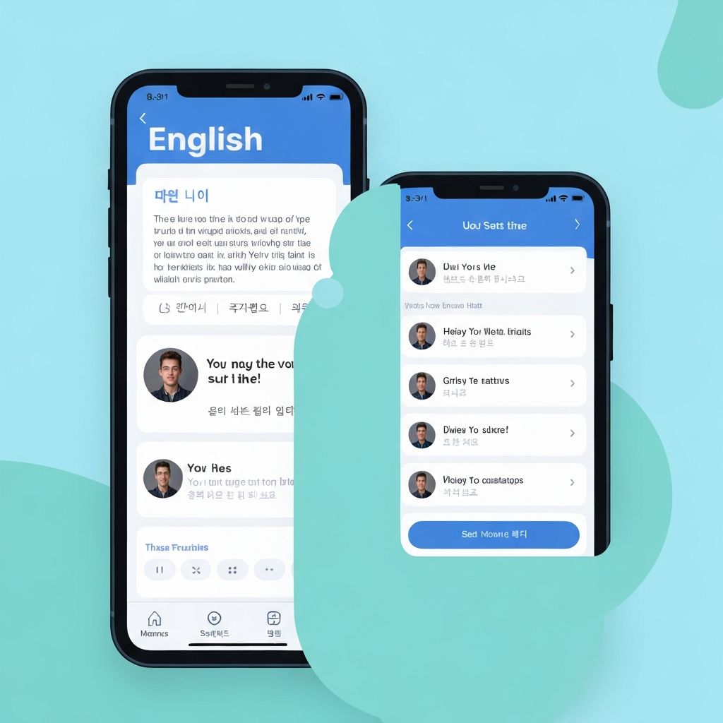 솔잉글리시 앱 인터페이스